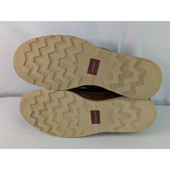 Twisted X 4" Wedge Sole Soft Toe Boot Brown Mens Size 11.5 MCA0032 - Picture 11 of 13